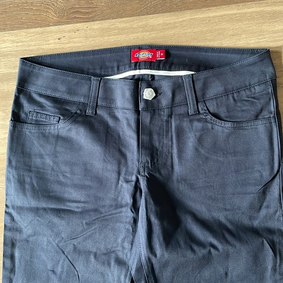 Dickies Girl 5 Pocket Classic Skinny NWT Dark Navy (Dickies HH164) Size 11 - Picture 2 of 9